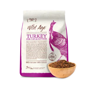Absolute Bites Wild Age Cat Turkey Complete & Balanced For All Life Stages 12lbs