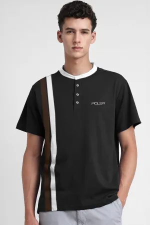 Men's Contrast Side Panel Tee Shirt