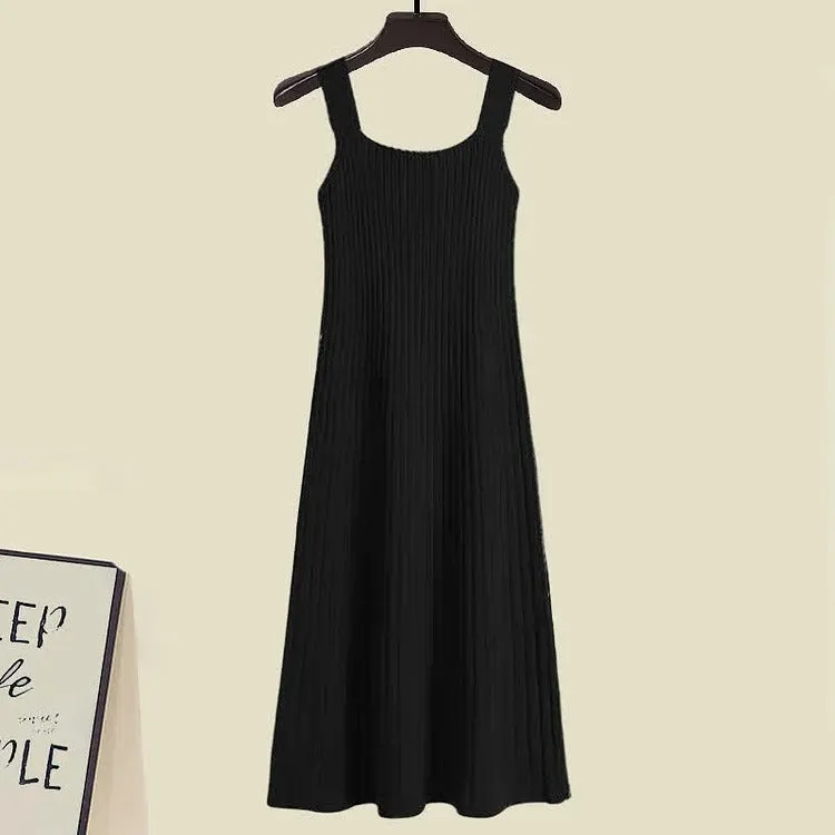 Versatile Plain Pattern Two Piece Set for Preppy Style